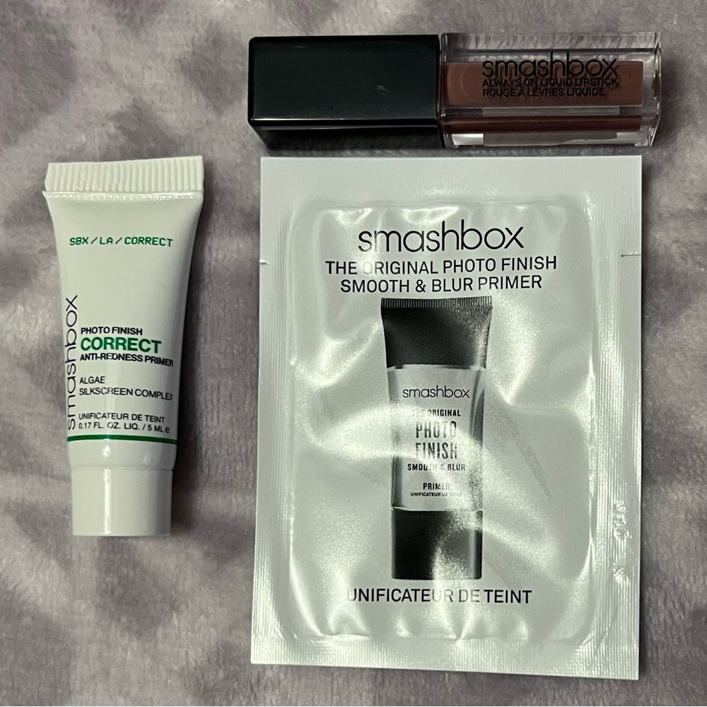 Smashbox Minis Bundle-includes Photo Finish Correct, Primer, and Liquid Lipstick